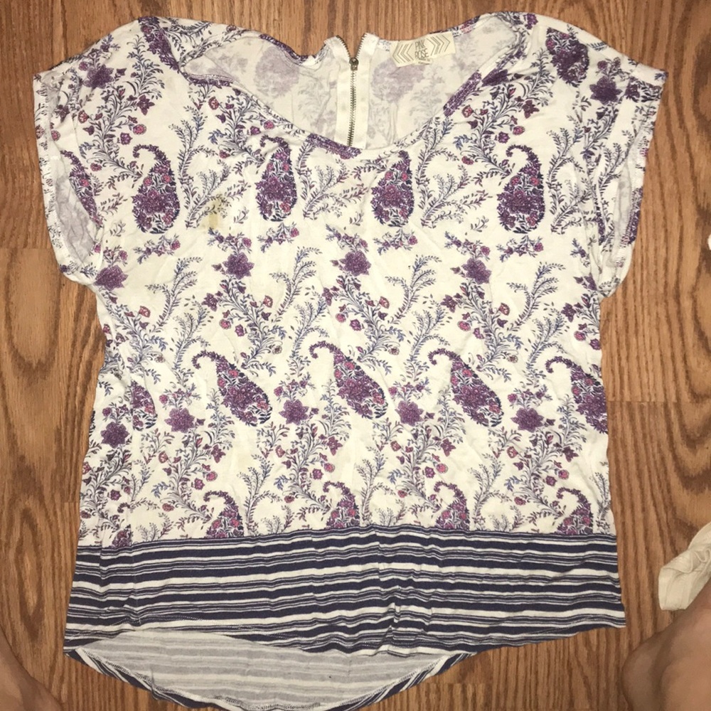 Paisley pattern top
